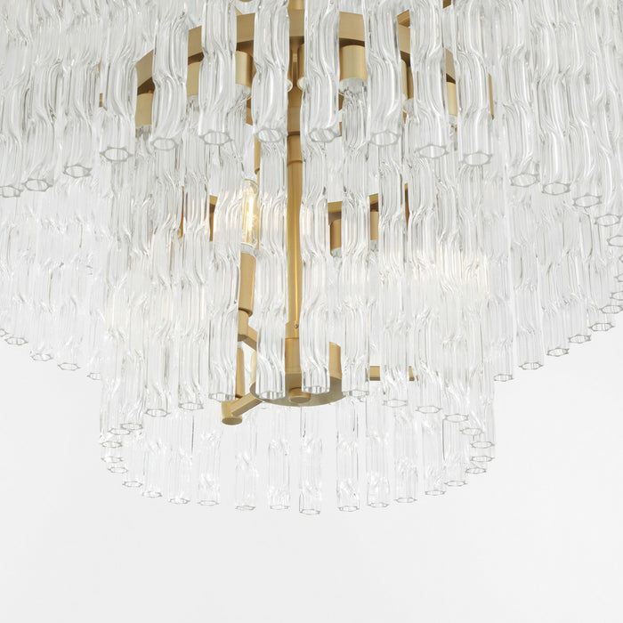 Cyan 11676 18 Light Chandelier, Aged Brass