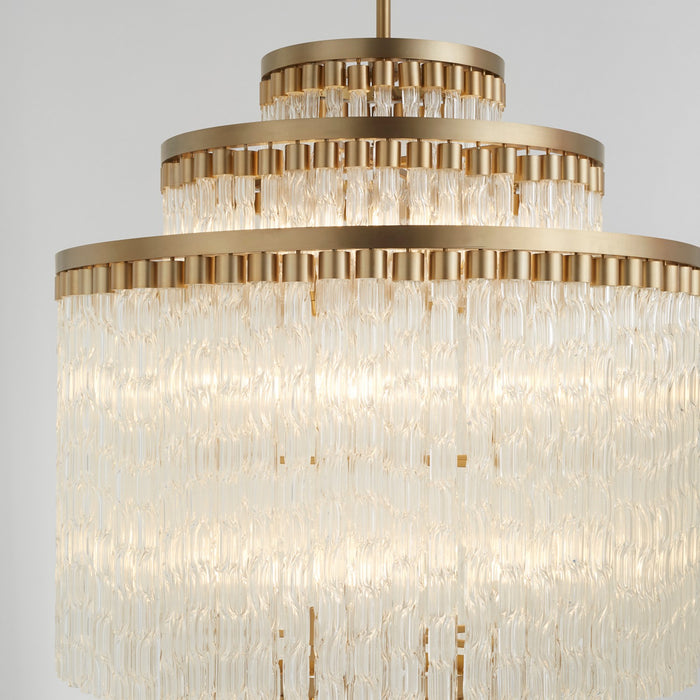 Cyan 11676 18 Light Chandelier, Aged Brass