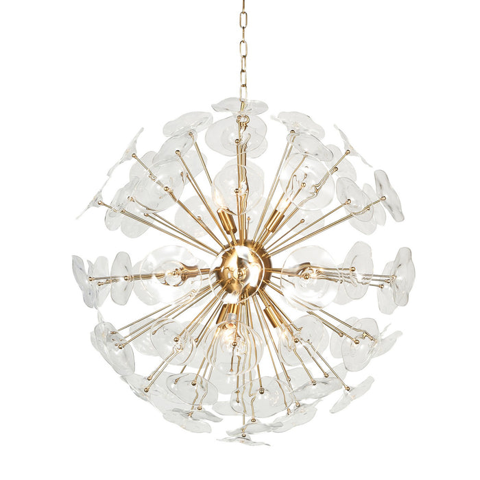 Terracotta Designs H21104G-8BR Eight Light Chandelier, Warm Brass