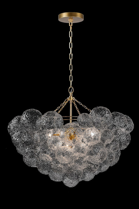 Terracotta Designs H23101RL-8 Eight Light Chandelier, Burnished Brass