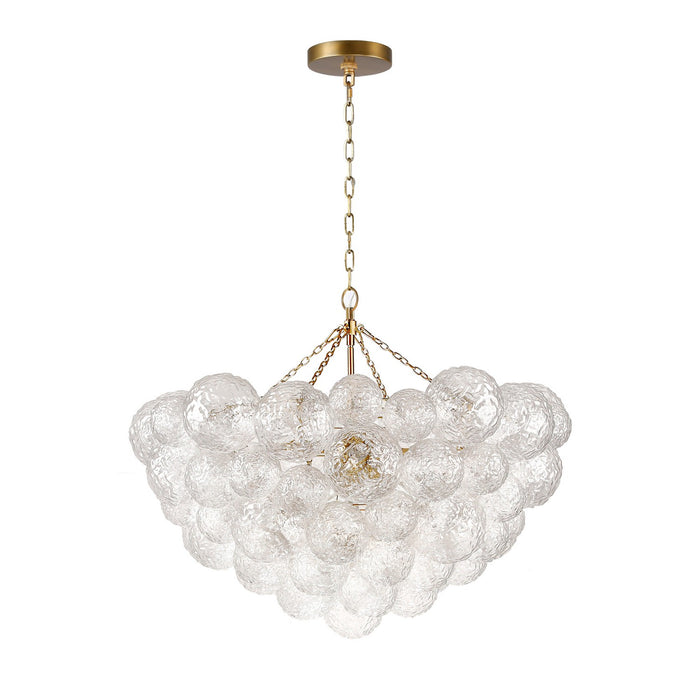 Terracotta Designs H23101RL-8 Eight Light Chandelier, Burnished Brass