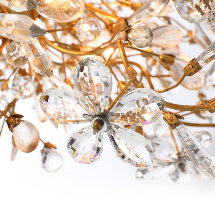 Terracotta Designs H23108-8 Eight Light Chandelier, Gold Leaf