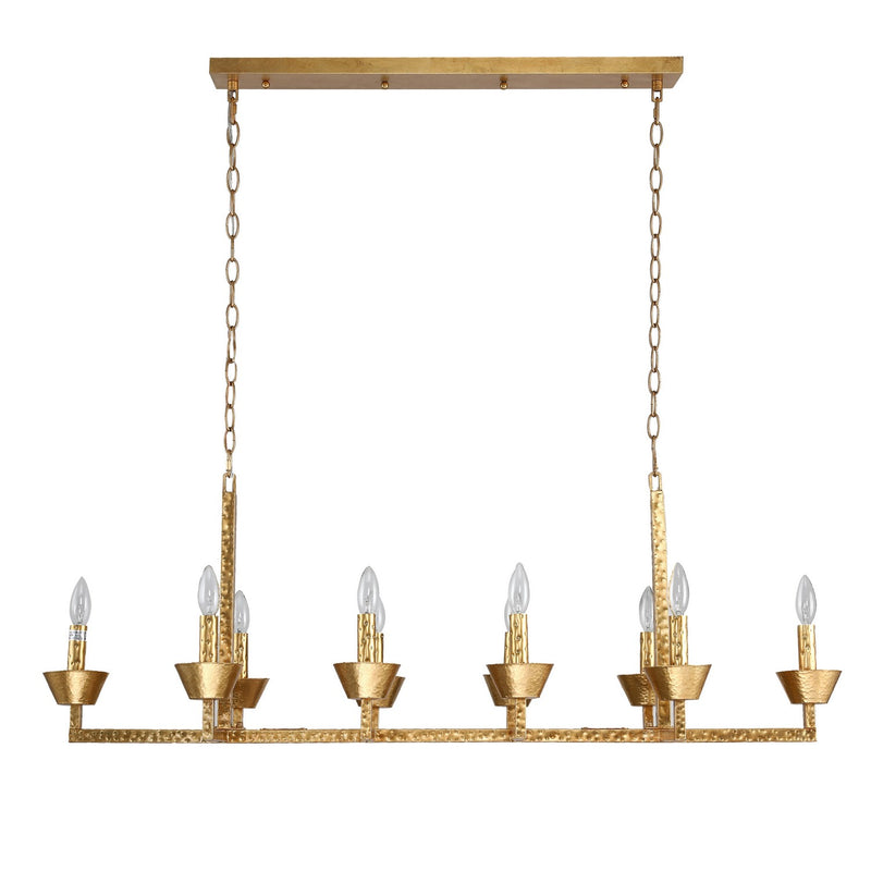Terracotta Designs H23109-10G Ten Light Chandelier, Gold