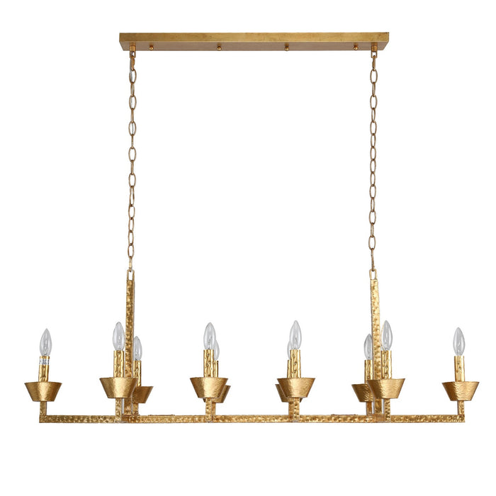 Terracotta Designs H23109-10G Ten Light Chandelier, Gold