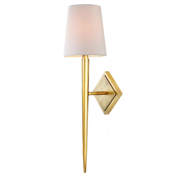 Terracotta Designs W23123-1BS One Light Wall Sconce, Antique Brass