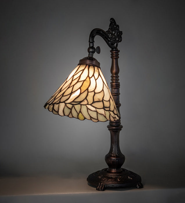 Meyda Tiffany 104299 One Light Table Lamp, Mahogany Bronze
