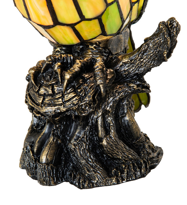 Meyda Tiffany 254929 One Light Accent Lamp, Black With Gold Highlight