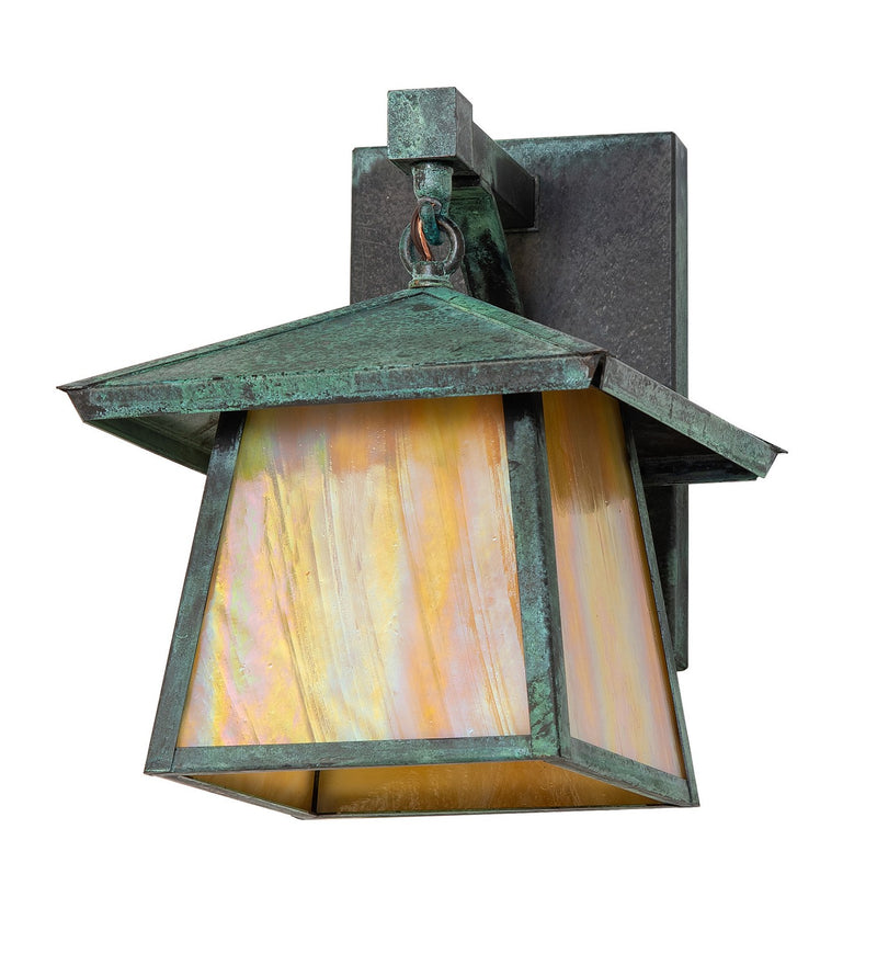 Meyda Tiffany 258388 8" Wall Sconce, Craftsman Verdigris