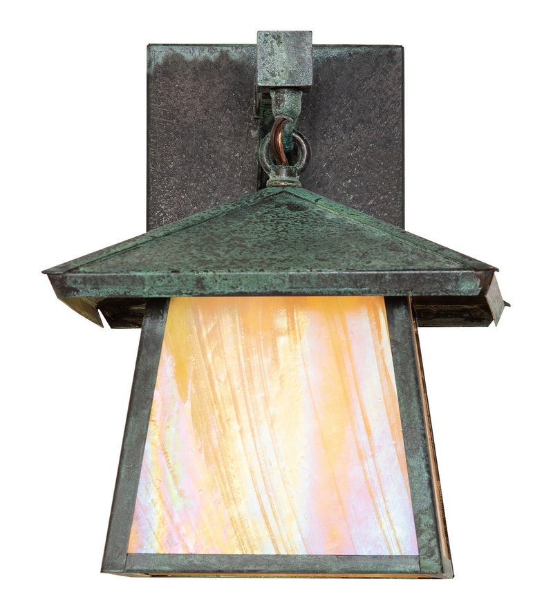 Meyda Tiffany 258388 8" Wall Sconce, Craftsman Verdigris