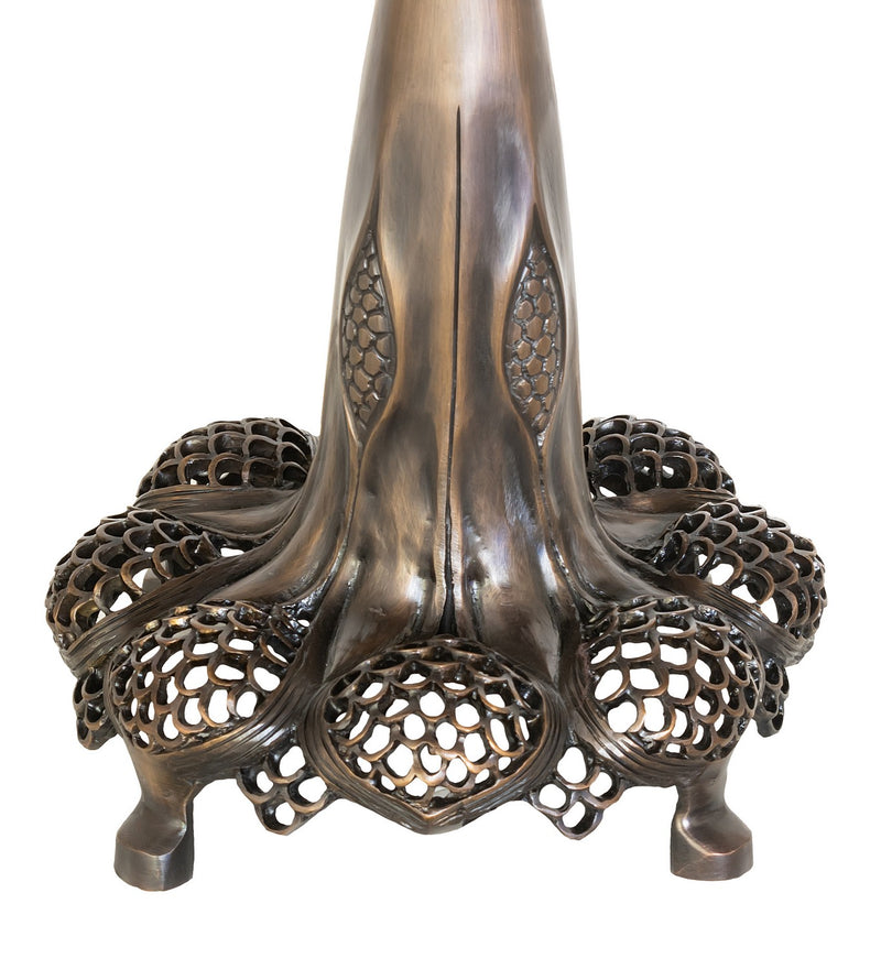 Meyda Tiffany 258981 Three Light Table Base, Brass Patina