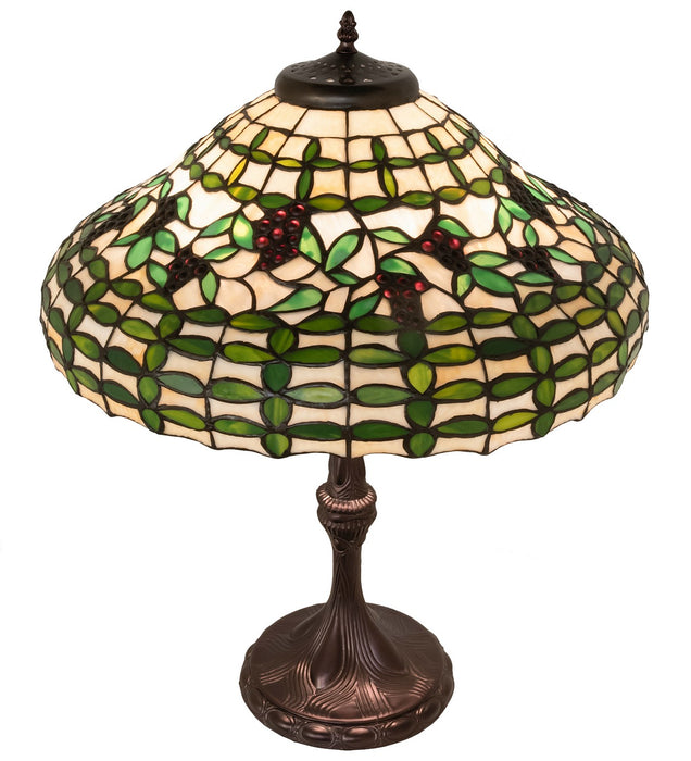 Meyda Tiffany 259355 Two Light Table Lamp, Mahogany Bronze