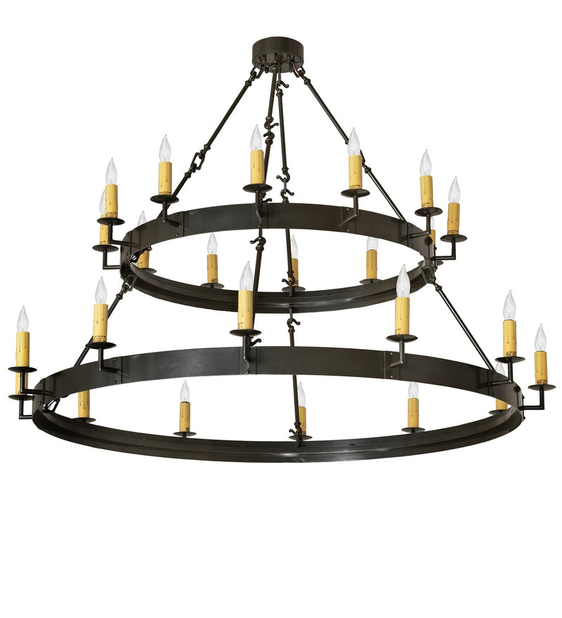 Meyda Tiffany 259577 24 Light Chandelier, Exterior Oil Rubbed Bronze