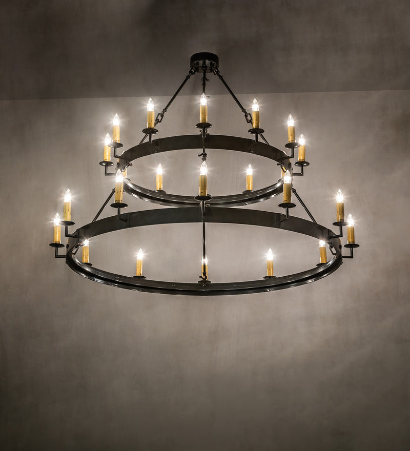 Meyda Tiffany 259577 24 Light Chandelier, Exterior Oil Rubbed Bronze