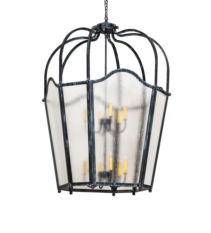 Meyda Tiffany 260061 12 Light Pendant, Antique Iron Gate