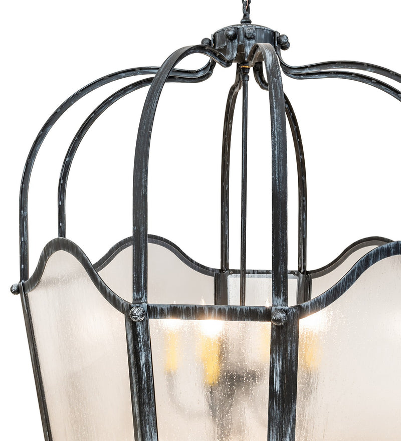 Meyda Tiffany 260061 12 Light Pendant, Antique Iron Gate