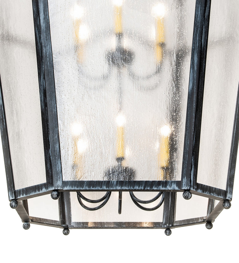 Meyda Tiffany 260061 12 Light Pendant, Antique Iron Gate
