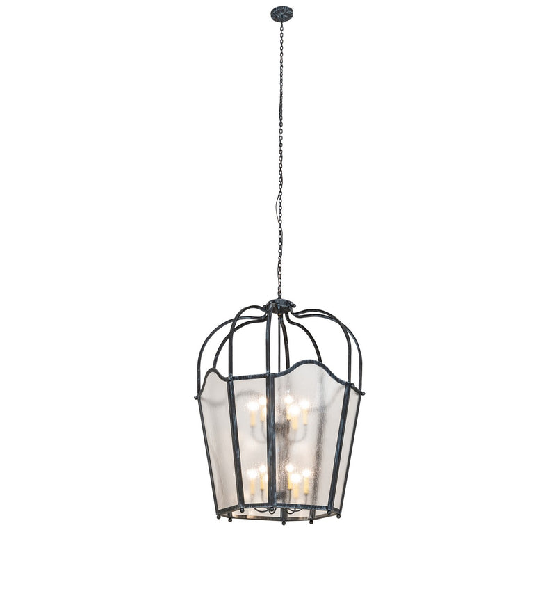Meyda Tiffany 260061 12 Light Pendant, Antique Iron Gate