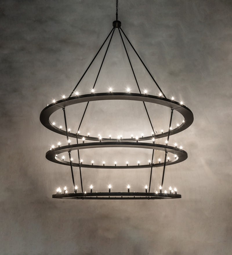 Meyda Tiffany 260896 LED Chandelier, Textured Black
