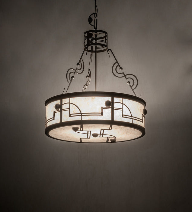 Meyda Tiffany 262768 Three Light Pendant, Oil Rubbed Bronze
