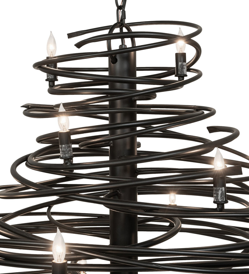 Meyda Tiffany 263093 20 Light Chandelier, Solar Black