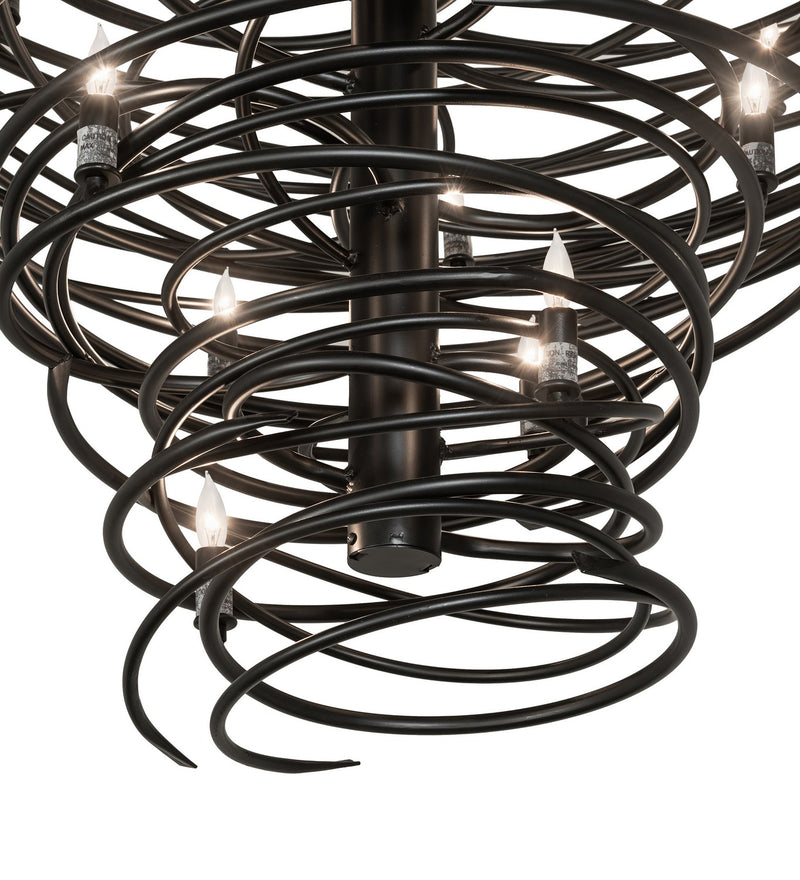 Meyda Tiffany 263093 20 Light Chandelier, Solar Black