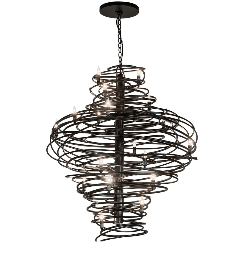 Meyda Tiffany 263093 20 Light Chandelier, Solar Black