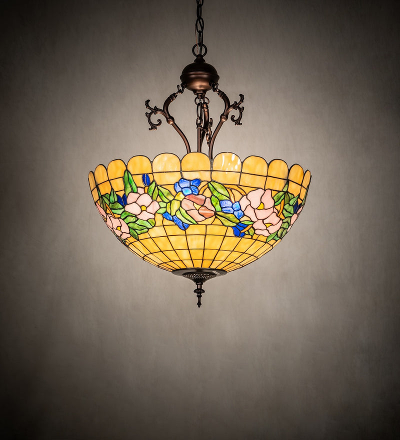 Meyda Tiffany 263189 Three Light Pendant, Mahogany Bronze