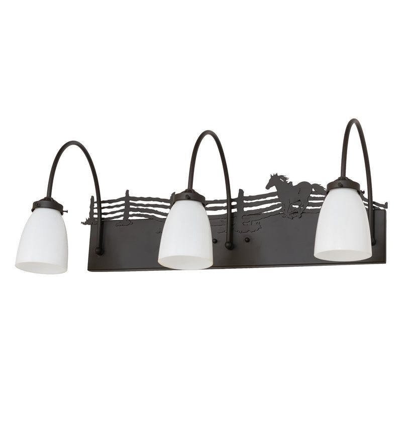 Meyda Tiffany 263827 Three Light Vanity, Oil Rubbed Bronze