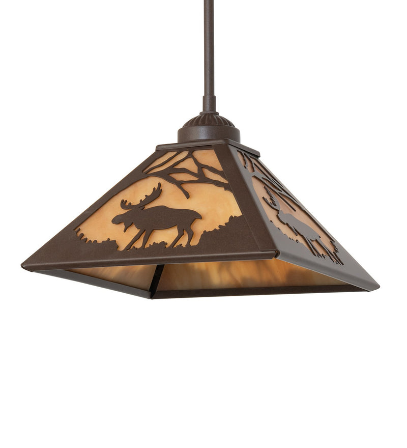 Meyda Tiffany 264272 One Light Mini Pendant, Cafe Noir
