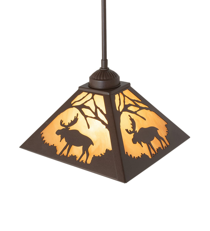 Meyda Tiffany 264272 One Light Mini Pendant, Cafe Noir