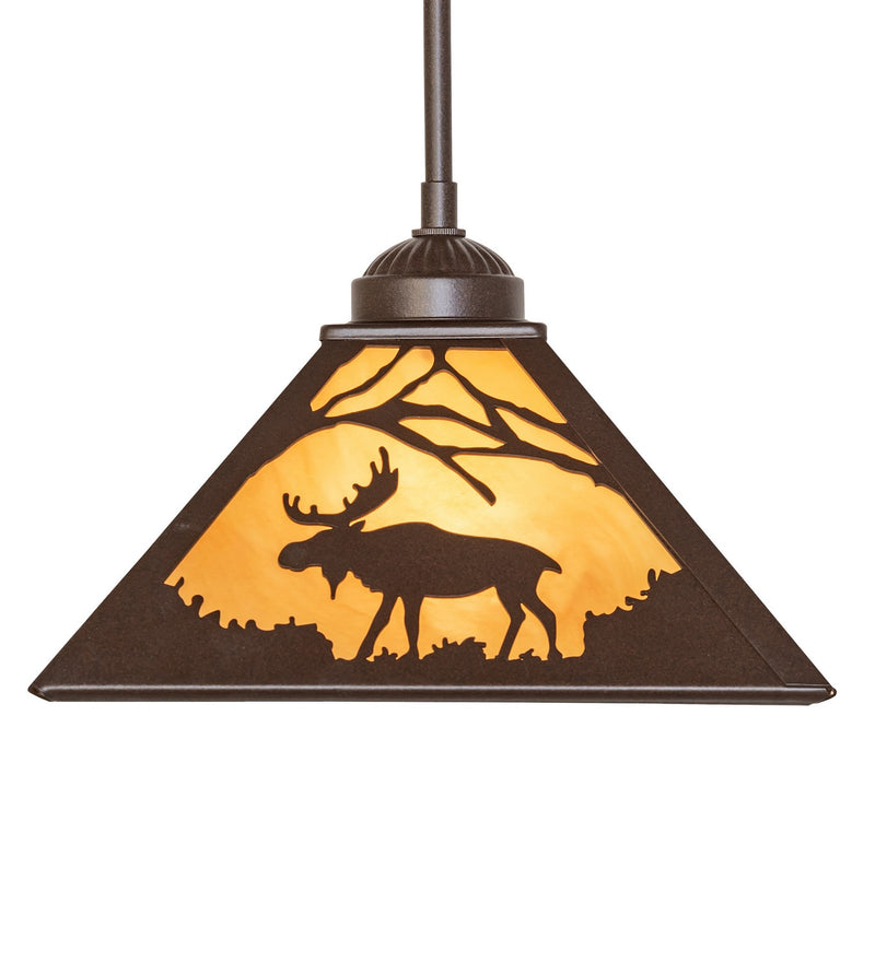 Meyda Tiffany 264272 One Light Mini Pendant, Cafe Noir