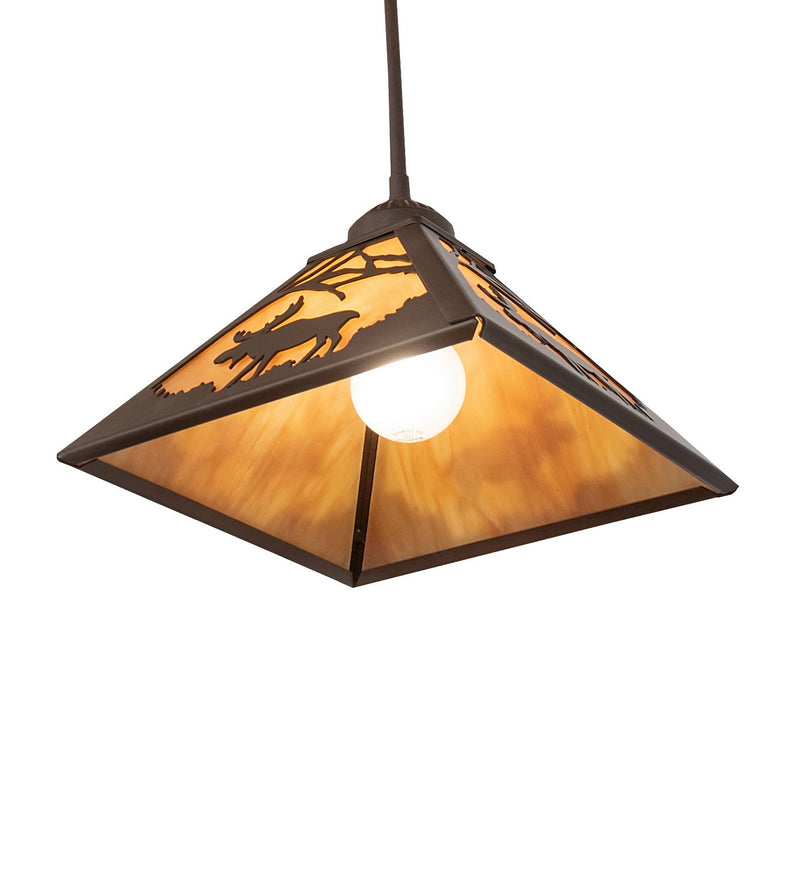 Meyda Tiffany 264272 One Light Mini Pendant, Cafe Noir