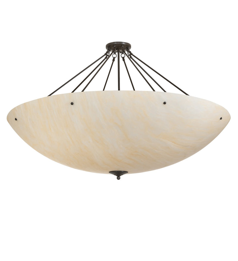 Meyda Tiffany 264594 12 Light Semi-Flushmount, Timeless Bronze