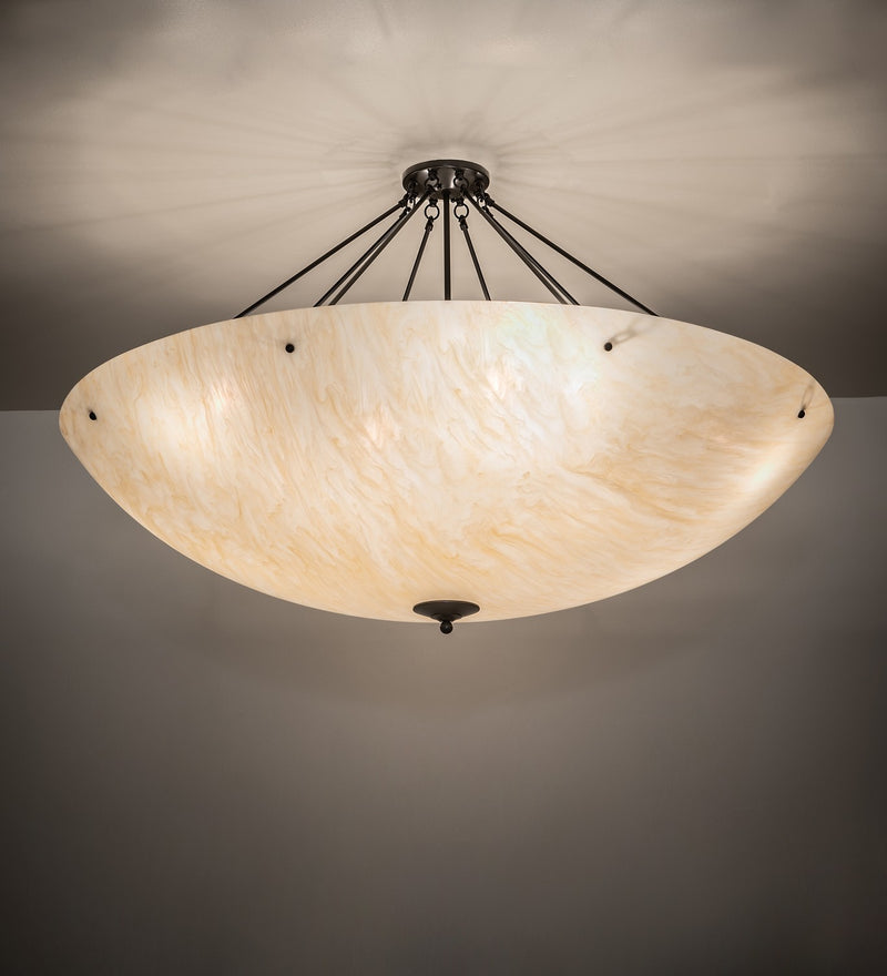 Meyda Tiffany 264594 12 Light Semi-Flushmount, Timeless Bronze