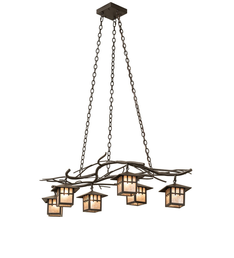 Meyda Tiffany 265801 Six Light Chandelier, Oil Rubbed Bronze