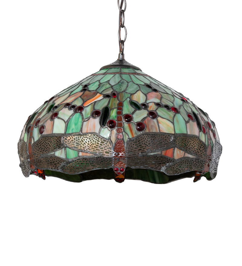Meyda Tiffany 266547 Three Light Pendant, Mahogany Bronze