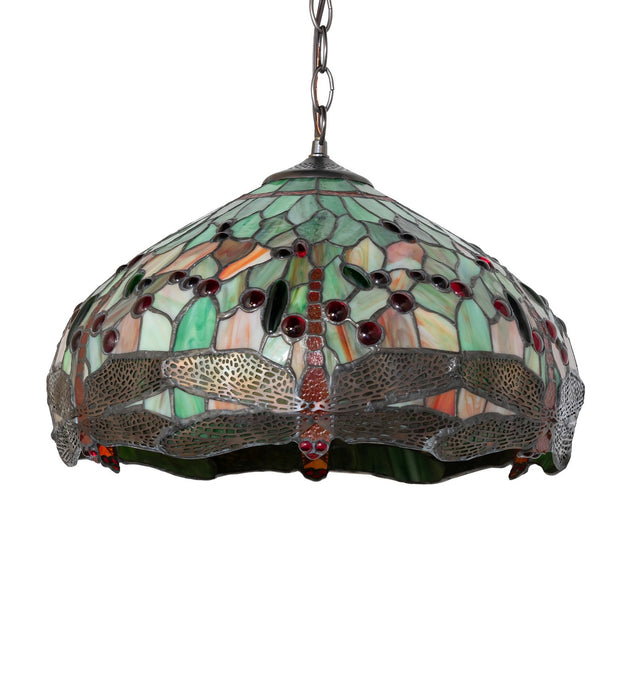 Meyda Tiffany 266547 Three Light Pendant, Mahogany Bronze
