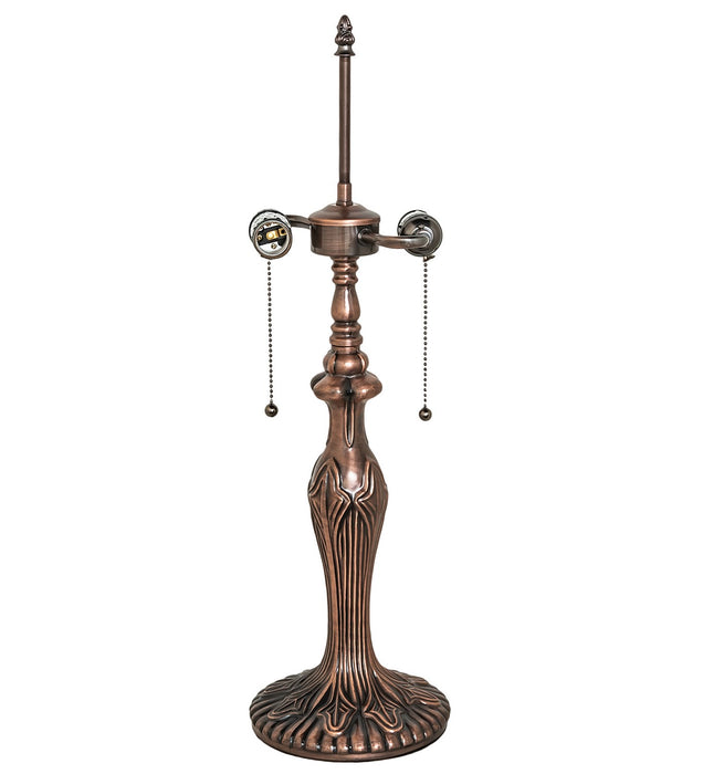 Meyda Tiffany 266575 Two Light Table Lamp, Mahogany Bronze