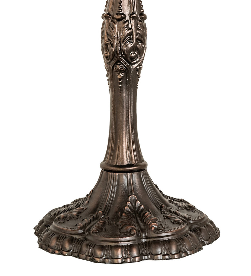 Meyda Tiffany 266579 Three Light Table Lamp, Mahogany Bronze