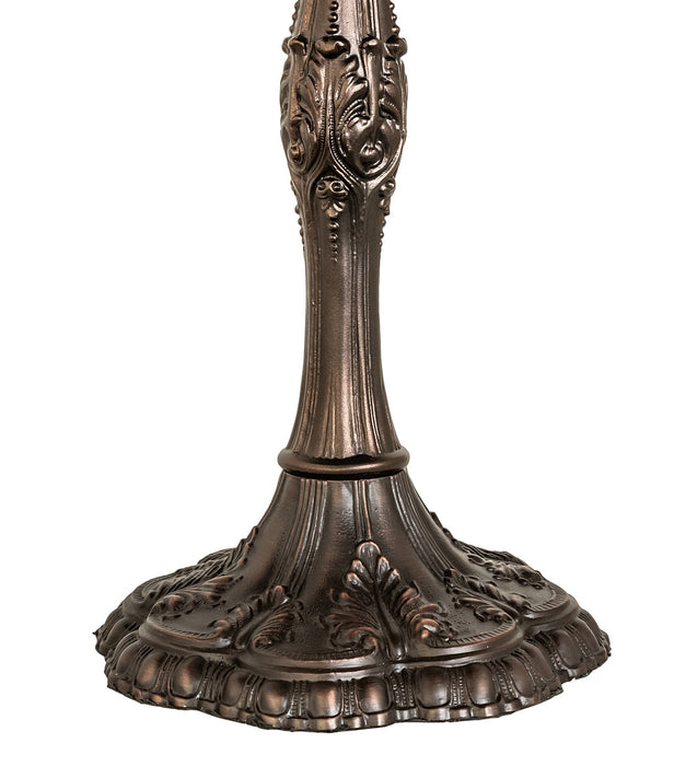 Meyda Tiffany 266579 Three Light Table Lamp, Mahogany Bronze