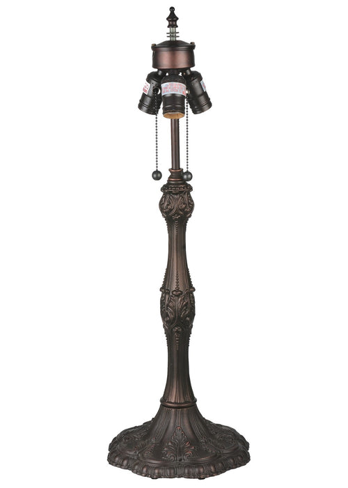 Meyda Tiffany 266579 Three Light Table Lamp, Mahogany Bronze