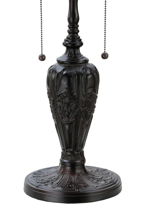 Meyda Tiffany 266582 Two Light Table Lamp, Mahogany Bronze
