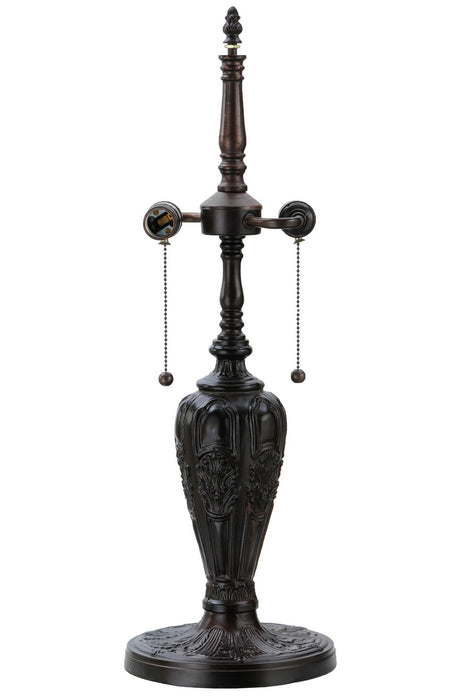 Meyda Tiffany 266582 Two Light Table Lamp, Mahogany Bronze