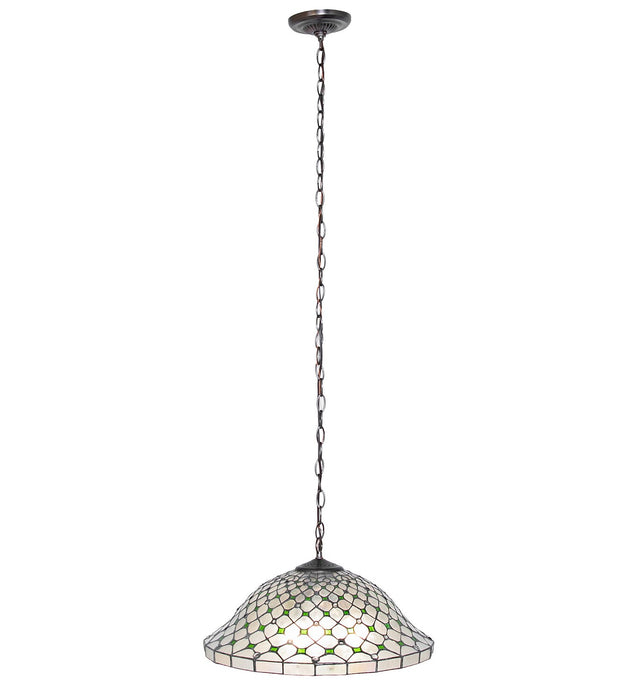 Meyda Tiffany 266588 Three Light Pendant, Mahogany Bronze