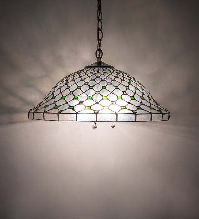 Meyda Tiffany 266588 Three Light Pendant, Mahogany Bronze