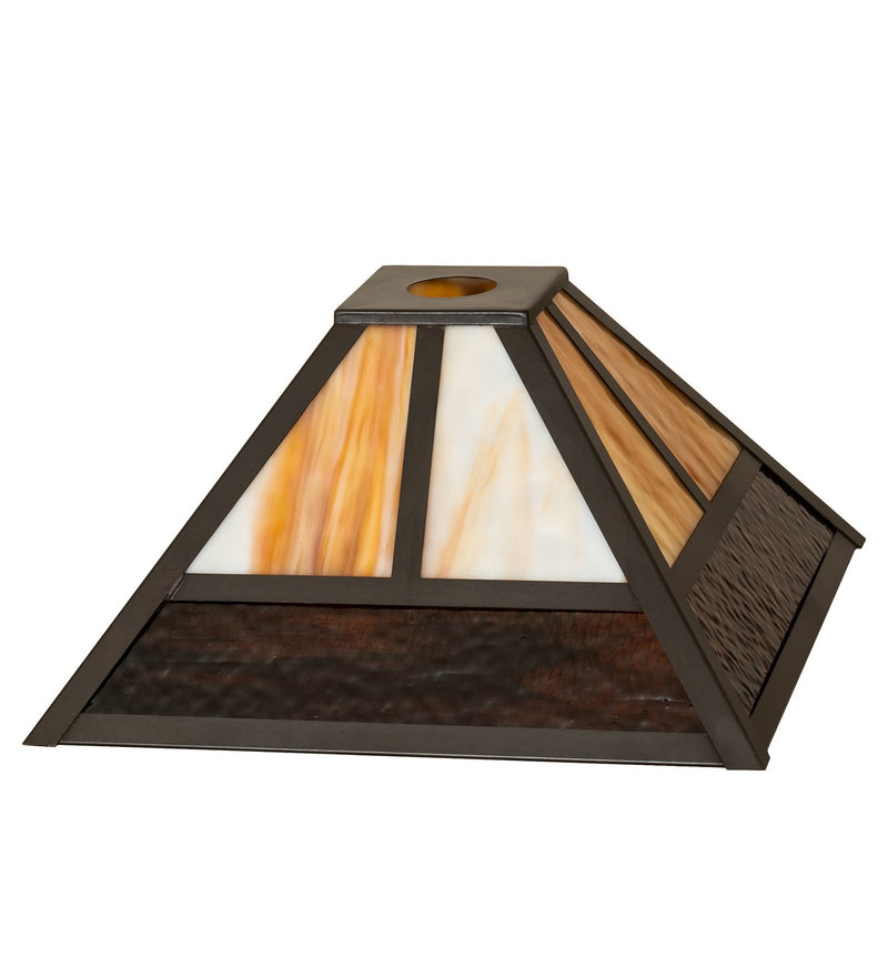 Meyda Tiffany 266821 Shade, Craftsman Brown