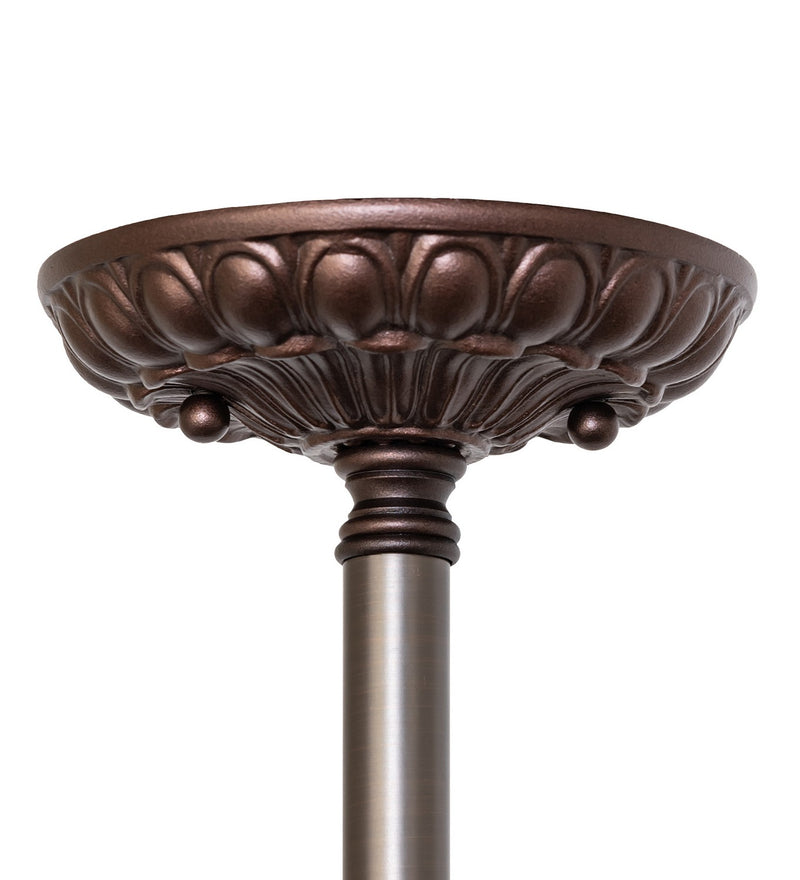 Meyda Tiffany 267002 Four Light Flushmount Hardware, Mahogany Bronze