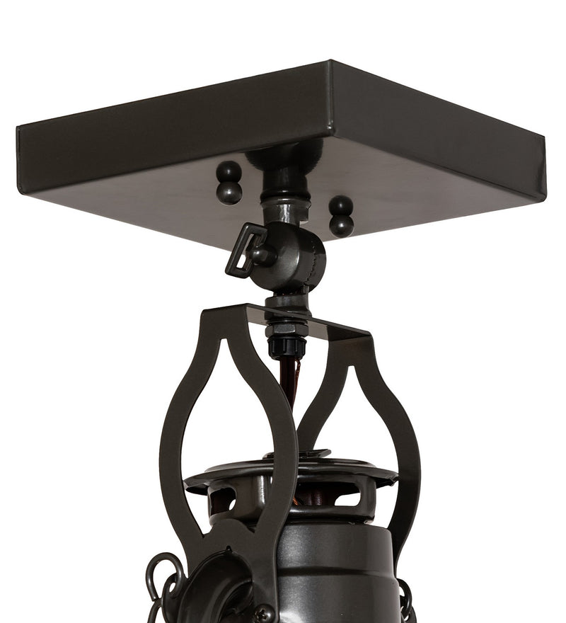 Meyda Tiffany 267007 One Light Flushmount, Exterior Oil Rubbed Bronze