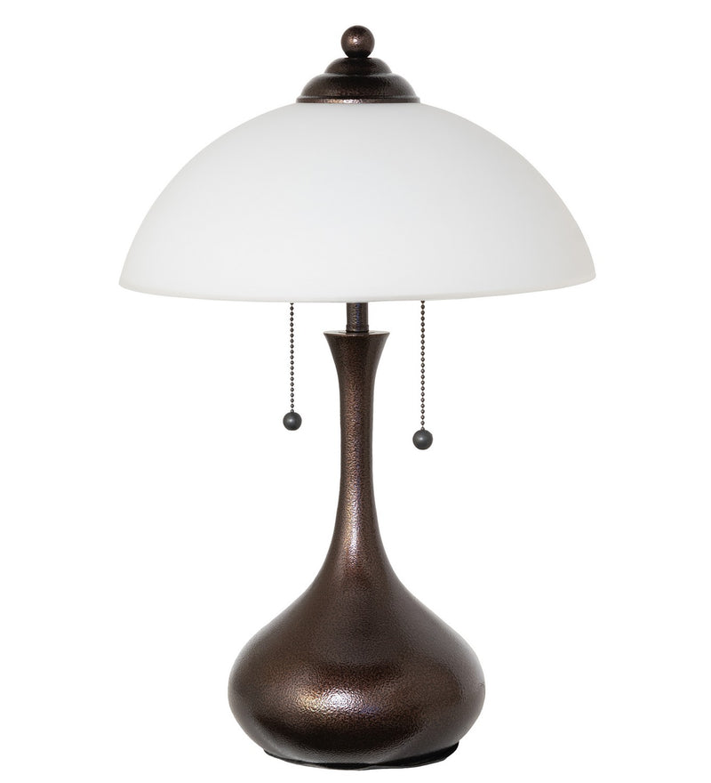 Meyda Tiffany 267268 Two Light Table Lamp, Copper Vein