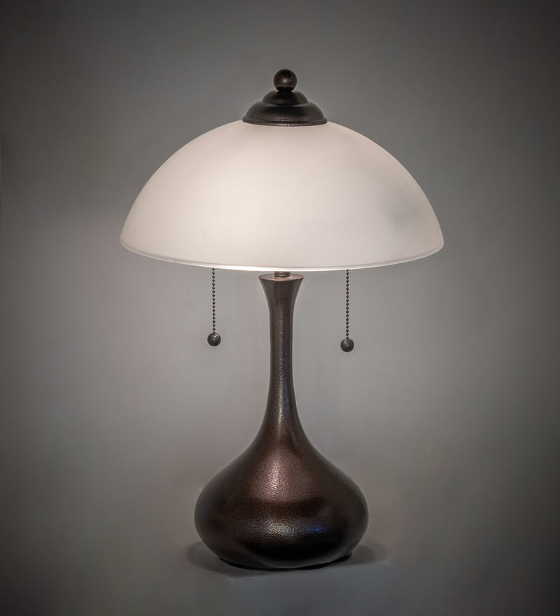 Meyda Tiffany 267268 Two Light Table Lamp, Copper Vein